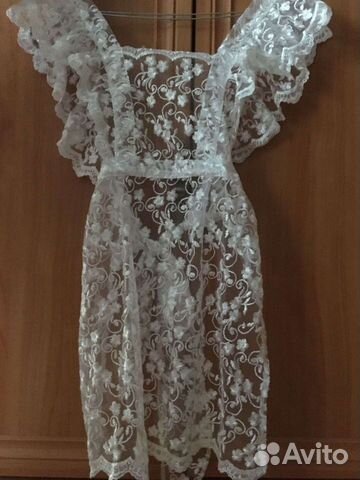 Белый школьный фартук