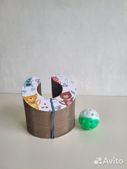 Игрушка-когтеточка для кошек картонная