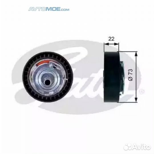 Ролик натяжителя грм T43225 gates