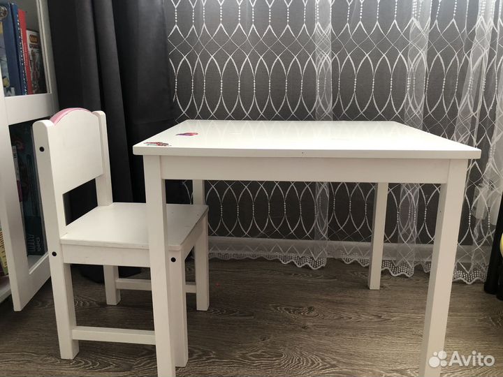 Стол и стул детский икея бу