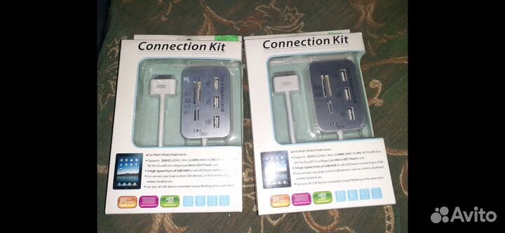 Apple переходник+HUB+картридер на iPad1,2,3.iPhone