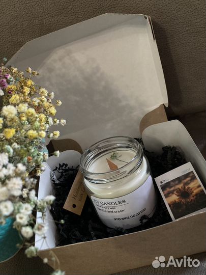 Ароматическая свеча ручной работы