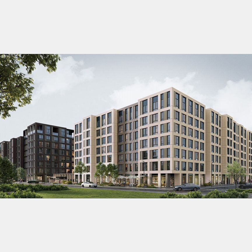 2-к. квартира, 68,8 м², 2/8 эт.