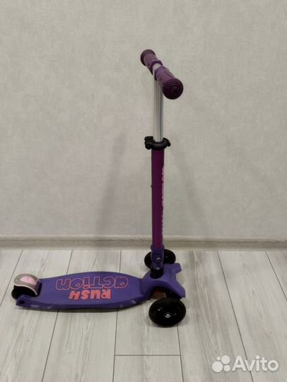 Самокат детский трехколесный Rush action