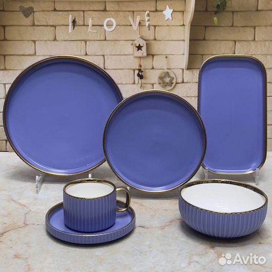 Набор посуды фарфор/керамика