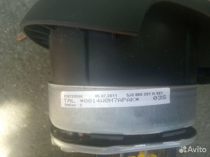 Подушка безопасности skoda fabia