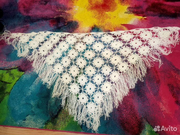 Платок шаль косынка вязаная