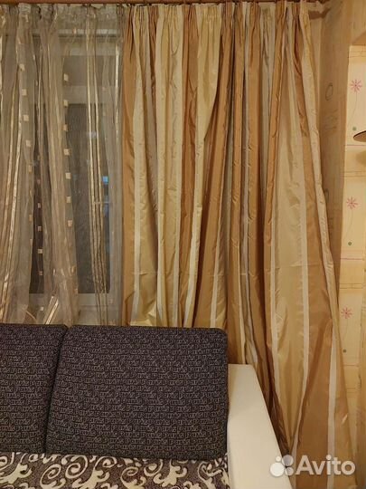 Комплект шторы и тюль бу