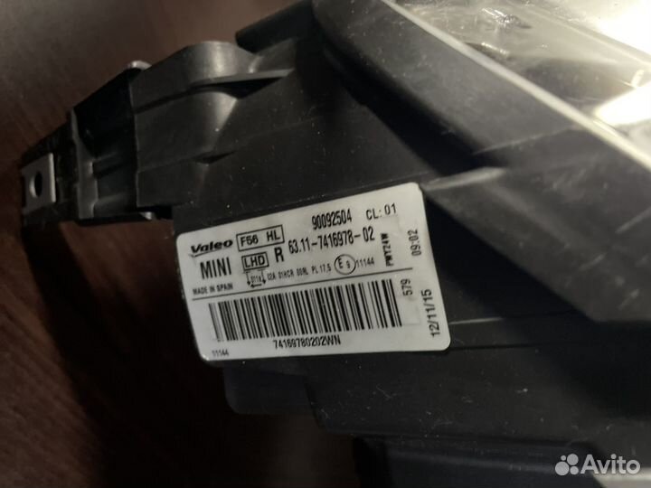 Фара левая фара правая mini cooper F54 F55