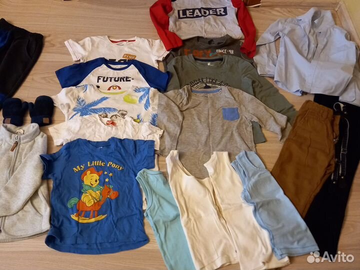 Вещи пакетом на мальчика 104-116