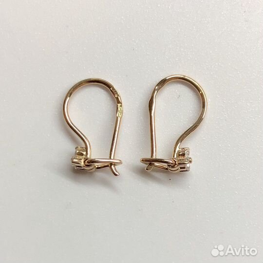 Золотые серьги 585 пробы