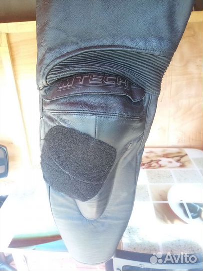 Мотоштаны кожаные мужские