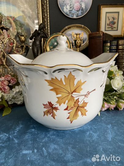 Винтажная супница фарфор Дулево СССР