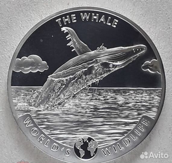 Конго дикий мир 20 франков серебро