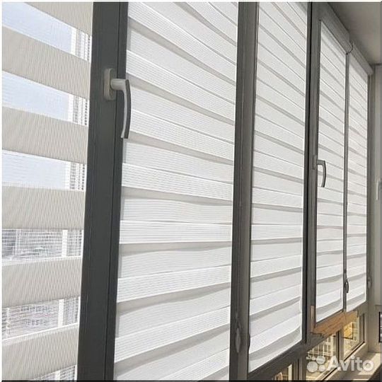 Рулонные шторы Зебра