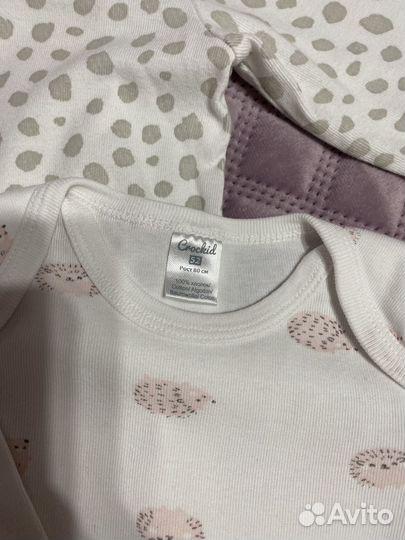 Вещи пакетом на девочку 80