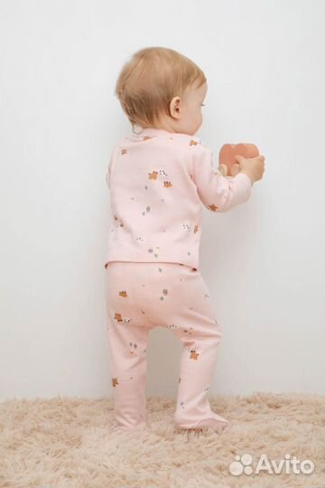 Ползунки для девочки Crockid К 400220 собачк (74)