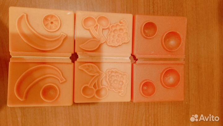 Формочки для песка, овощи и фрукты