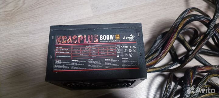 Блоки питания для пк Aerocool kcasplus 800w