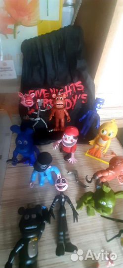 Фигурки Fnaf 5 nights Freddy в сумке