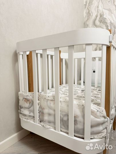 Детская кроватка happy baby mommy lux