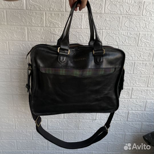 Сумка кожаная Tommy Hilfiger винтаж