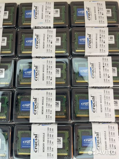 Оперативная память DDR3 Crucial 4/8гб для ноутбука