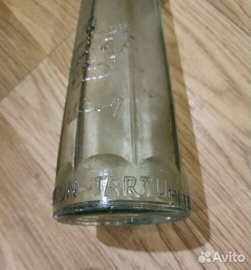 Пивная бутылка,старинная граненая