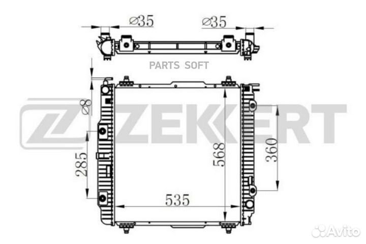 Радиатор охлаждения Мерседес G-Class (W461 W463) 8