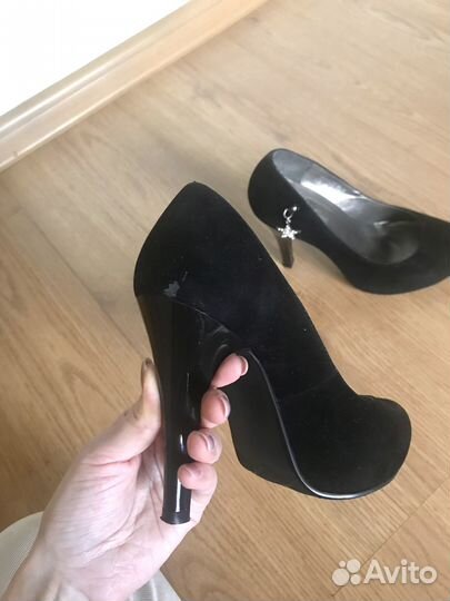 Туфли велюровые женские 35