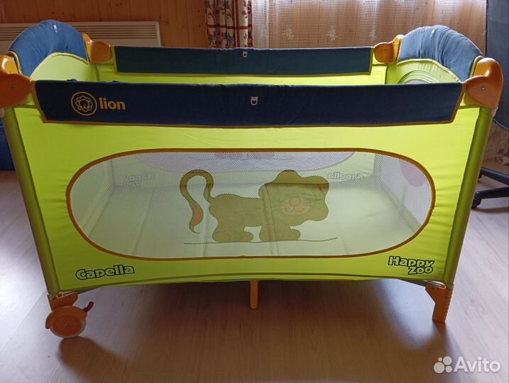 Манеж кровать Capella Lion Happy Zoo