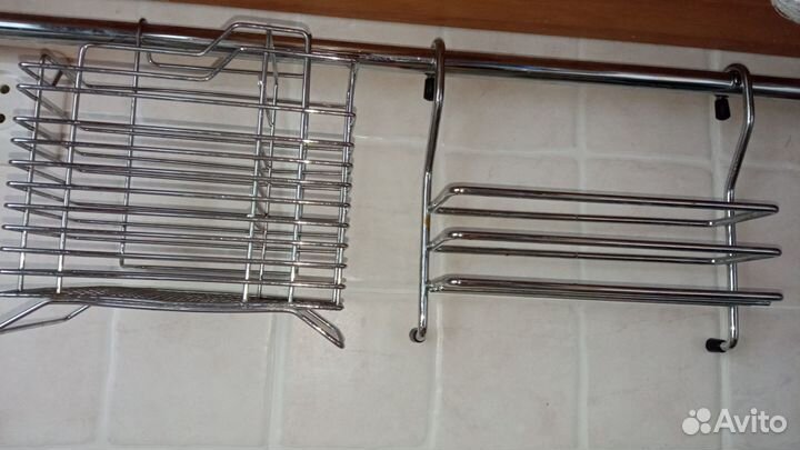 Полочки для рейлинга. Держатель столовых приборов