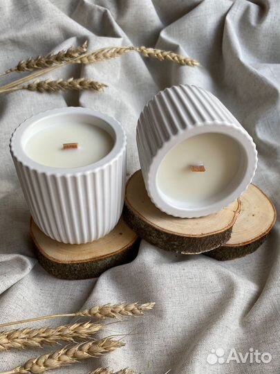 Свеча в подсвечнике ручной работы