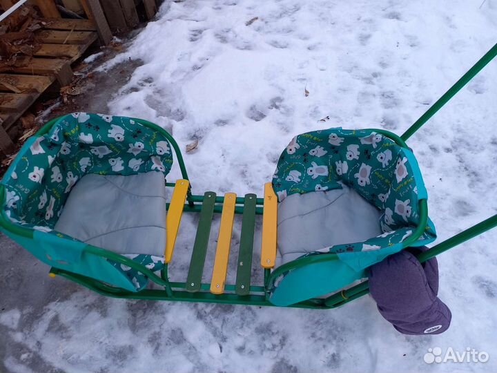 Санки коляска для двойни