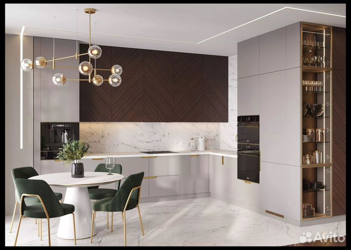 Кухонный гарнитур под потолок