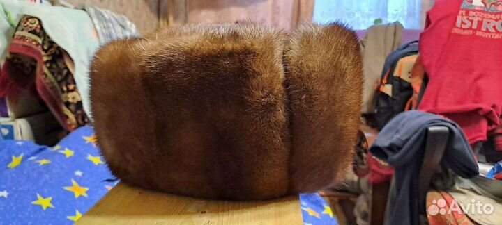 Норковая шапка мужская,размер 57-59