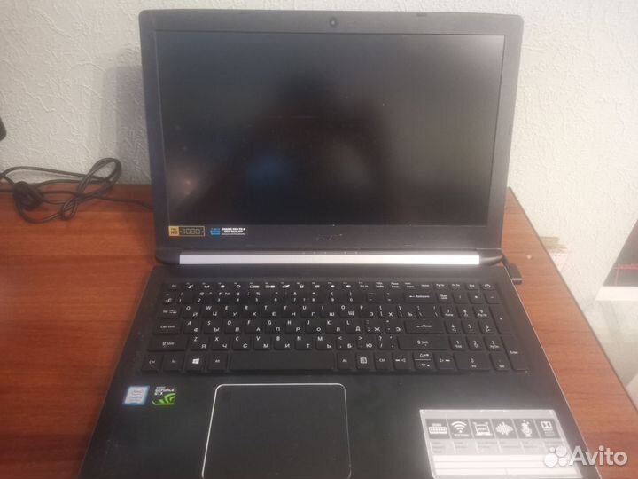 Acer aspire 7 A715-72, i5-8300, 1050ti 4gb, 16 ram