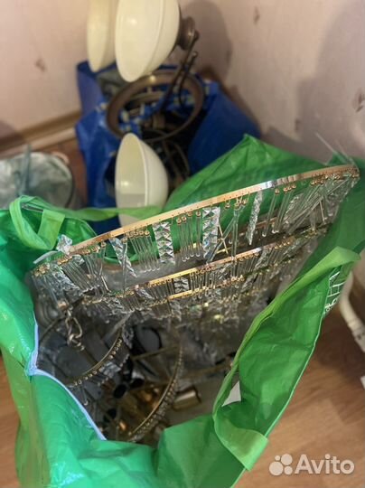 Люстра хрустальная винтаж