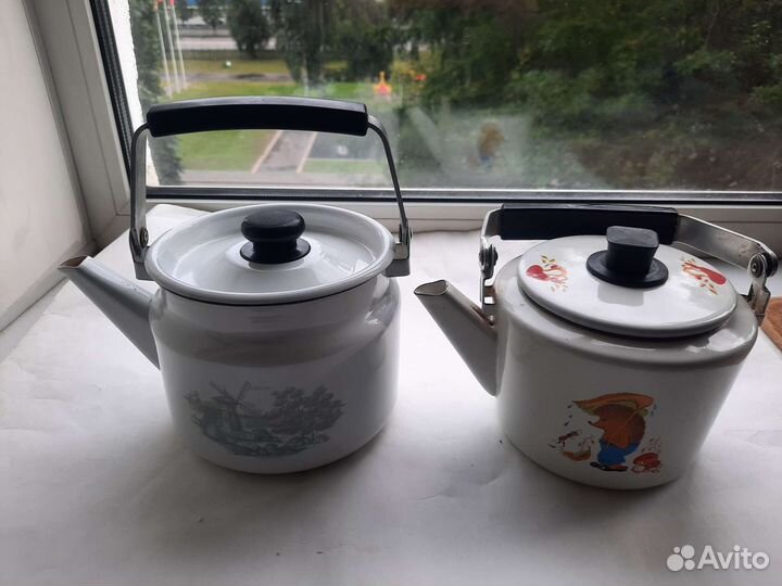 Чайник эмалированый 1,5 л и 2 л