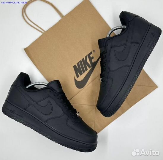 Кроссовки Nike Air Force Low Black (Арт.75183)