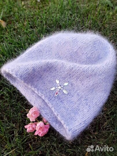 Шапка-бини из пуха норки