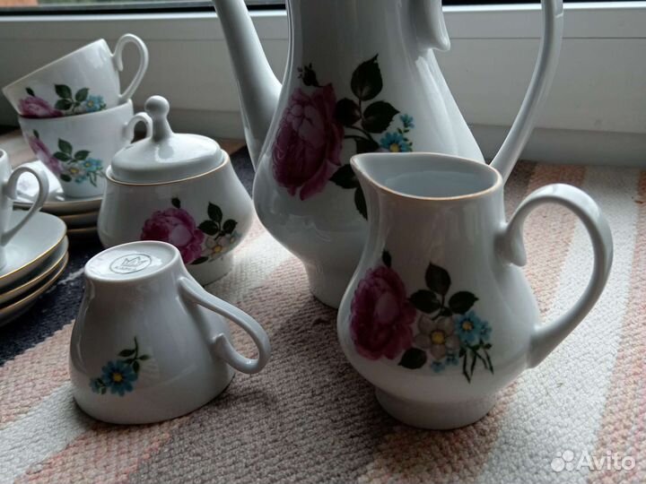 Кофейный сервиз /фарфор Кахла ГДР