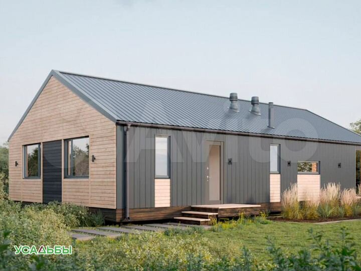 Дом 102,8 м² на участке 6,1 сот.