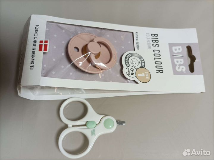 Новая соска bibs 0-6 мес + ножницы Roxy kids