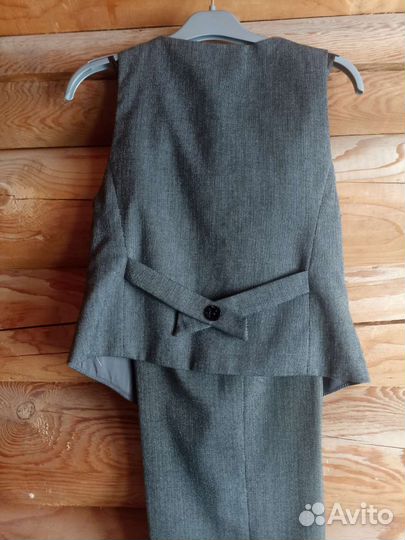 Школьные жилет+брюки для девочки 134