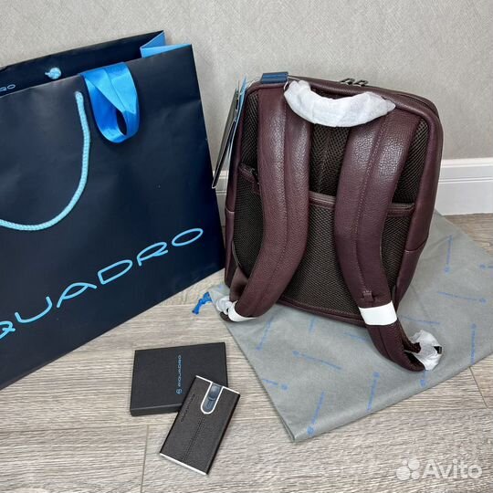 Новый рюкзак Piquadro коричневый кожаный