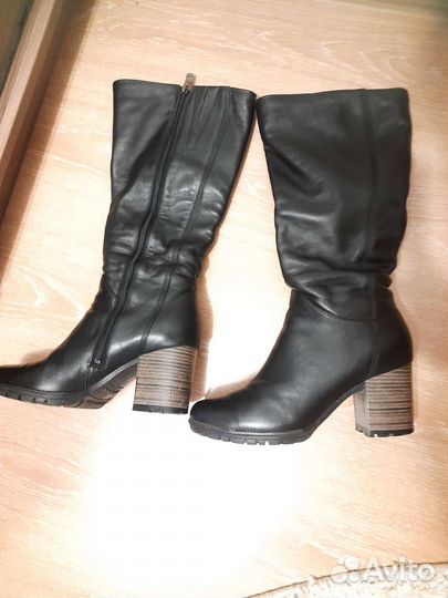 Сапоги зимние, натуральная кожа, 39 размер