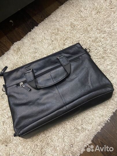 Сумка для ноутбука натуральная кожа Vitacci