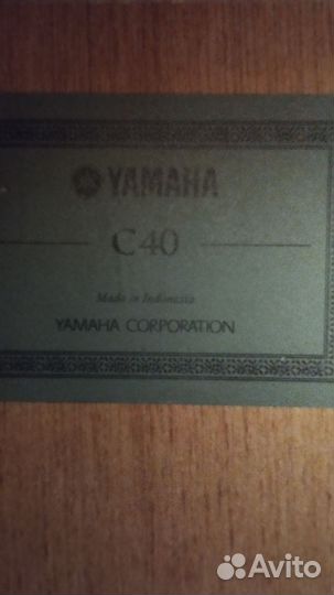 Классическая гитара yamaha c40 + кофр