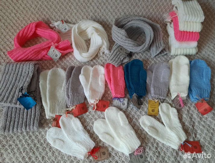 Носки Варежки шарфы шапки Ручная работа Шерсть